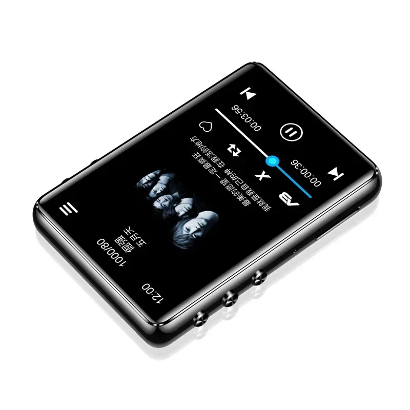 New Original BT 5.0 metal MP4 player touch screen 2.4 inch built-in speaker 16G with e-book radio recording video playback