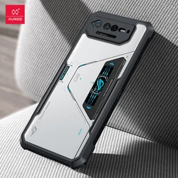 Xundd Shockproof Transparent Protective Case - Acrylic & TPU Airbags with Enhanced Protection for Phone 7 Ultimate (Black)
