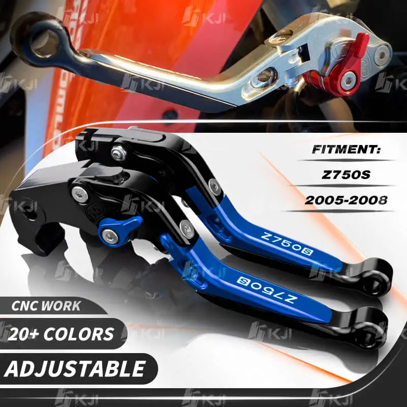 Levier De Débrayage Et De Frein Long Style CNC Gold Pour Kawasaki Z750 S (2005-2008)