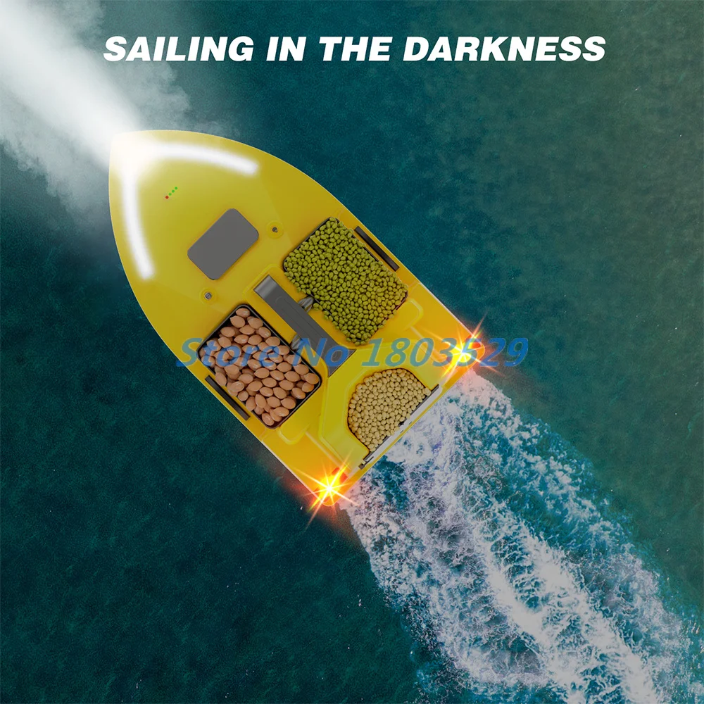 40GPS Fixed Speed Cruise Professional Remote Control Bait Boat 500M GPS Auto Return 3 Hopper Waterproof RC Sonar Fishing Boat remote control boat