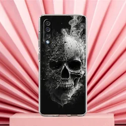 Hard Pink and Purple Skull Phone Case Cover - Samsung A32 (B1)