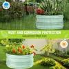 3Pcs 2x2x1ft Galvanized Raised Garden Bed Set for Vegetables Flowers, Green, Rust-Resistant Steel, Safe Edge, Easy Assembly