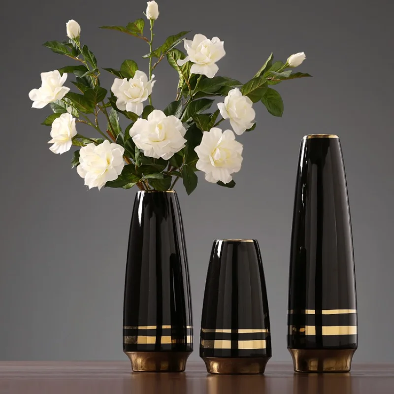 

Modern Nordic Style Vases Luxury Ceramic Creative Living Room Vases Office Ikebana Vase En Ceramique Home Decorating WZ50HP