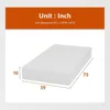 10 Inch Mattress Base Foam Mattress ,Removable Soft Cover,Twin mattresses for Bed Frame, Bunk Bed, Trundle, Daybed，White 2