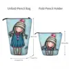 Gorjuss Gymnastics Design Pen Box Student School Zipper Pen Bag Child Stationery Bag Pencase Vertical Retractable Pencil Case 6