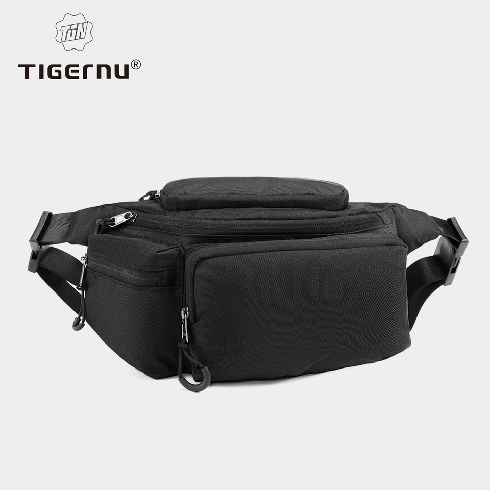 Tigernu Chest Bags For Men Sports Fanny Pack Oxford Waist Bags Men's Breasts Tactical Shoulder Bags Outdoor Sling Bags Belt Bag