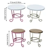 Fairy Garden Table and Chairs Metal Retro Dollhouse Miniature Garden Items Set Terrarium Home Living room Decoration Accessories 5
