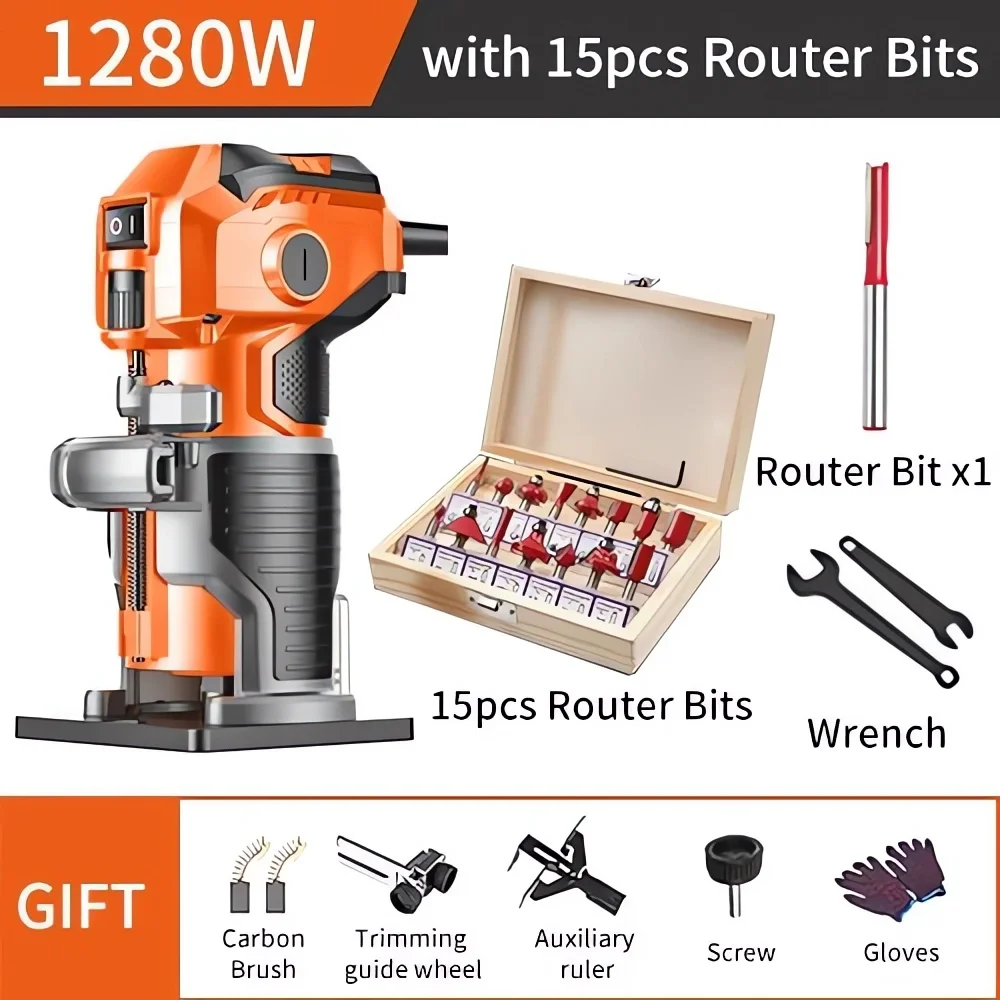 220V Trimmer Electric Polisher Machine Laminating Machine Cutting Woodworking Groove Milling