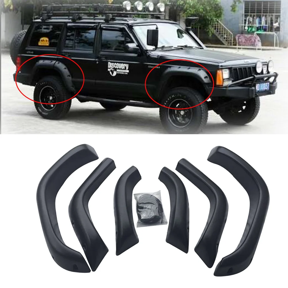 

DUKE4WD ABS Wheel Arch Car Fender Flare For Cherokee XJ Parts 4X4 Off Road Mud Guard Car Accessories