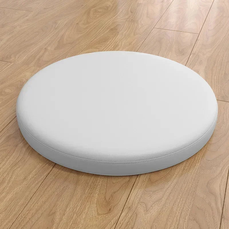Round Imitation Leather Oil-proof Dining Chair Cushion Waterproof Easy Cleaning Bar Stools Cushions Non-slip Memory Foam Pad 6
