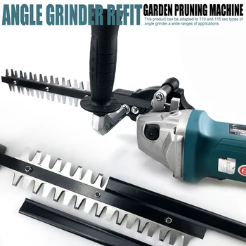 Angle Grinder Refit Garden Pruning Machine Tools Hedge Trimmer Pruning Tool Garden Home Compatible with 110/115 Type Angle Grind 3