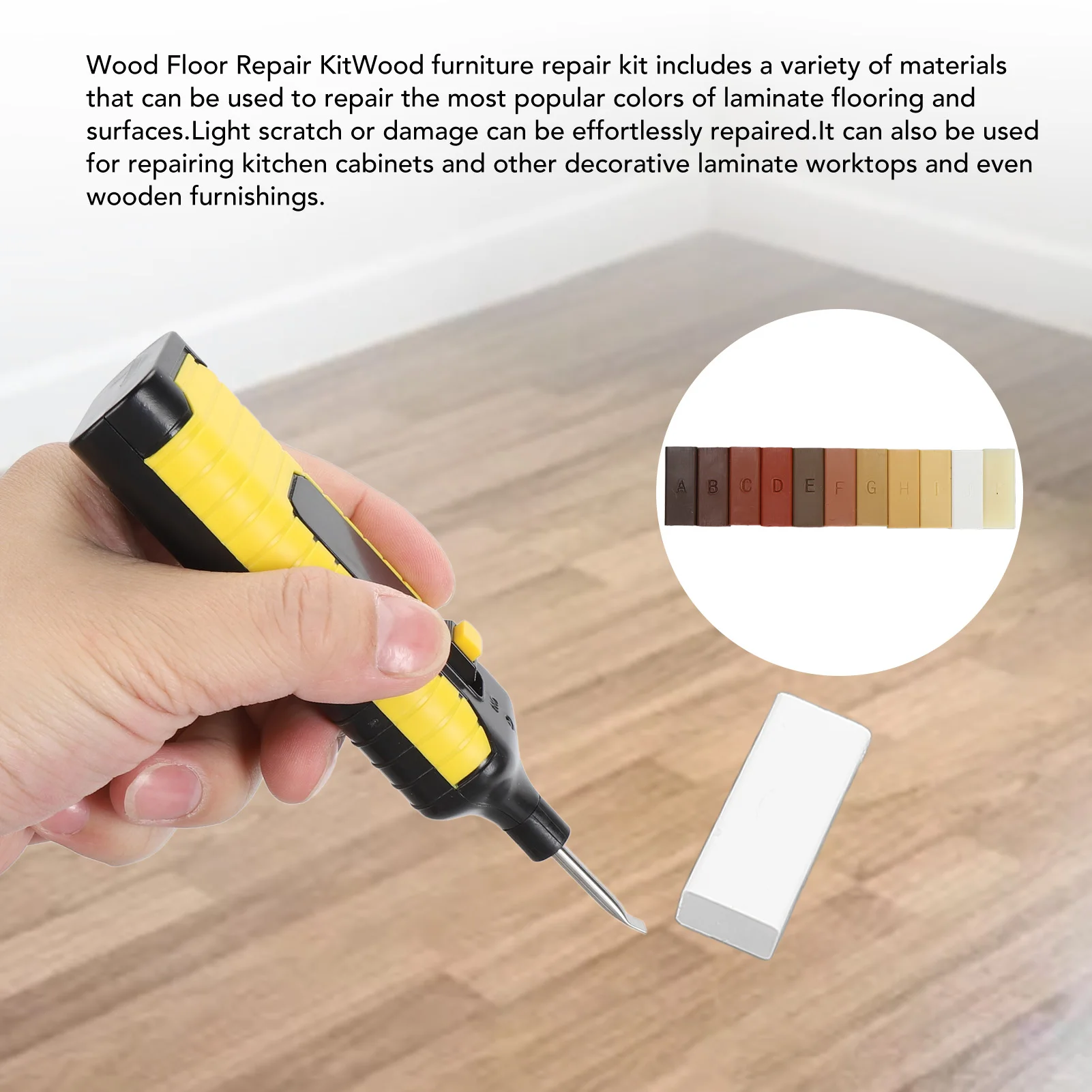 Floor Repair Wax Kit Repair Scratches Cracks Holes Wood Floor Kit 11 Colors Hard Wax Filler Wooden Door