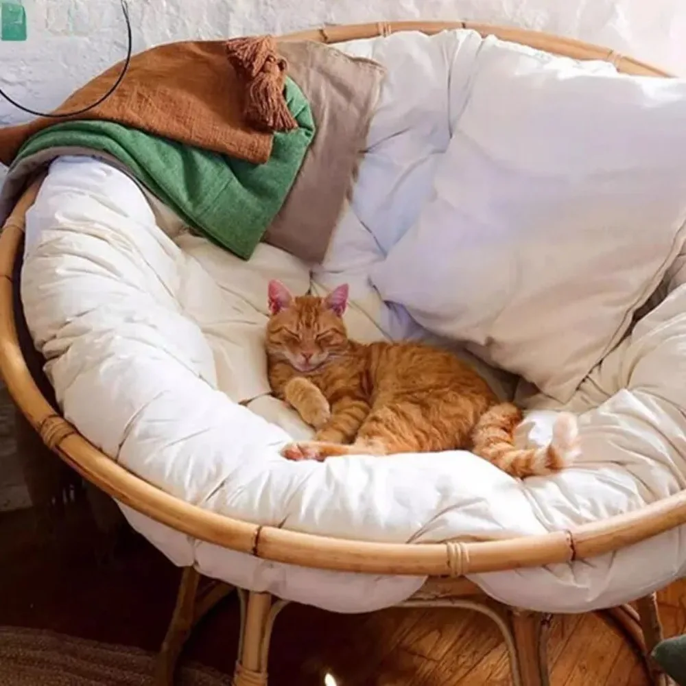 Swing Hanging Basket Seat Round Filling Cushion,Rattan Chair Pad Garden Basket Indoor Outdoor Relax Sofa Cushion,Home Accessorie