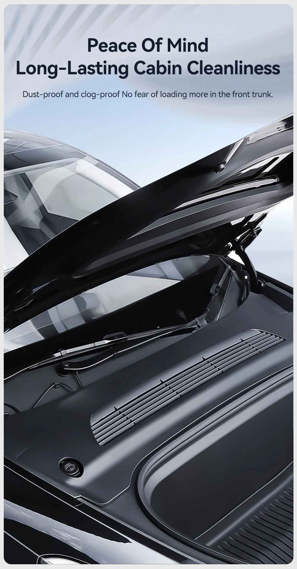 for Tesla Mode 3 Y Highland 2021-2024 front cabin anti-blocking cover water chan