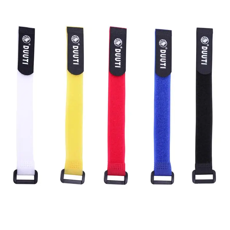 5Pcs Road Bike Handlebar Strap Bicycle Handlebar Fixed Tape Fishing Rod Tie Holder Strap Suspenders Fastener Hook Loop Ties