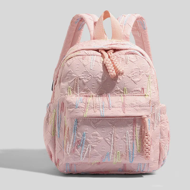 2025 Korean Harajuku Daypack - Women's Minimalist Color block Campus Backpack, Small Casual Multi-Purpose School Bag