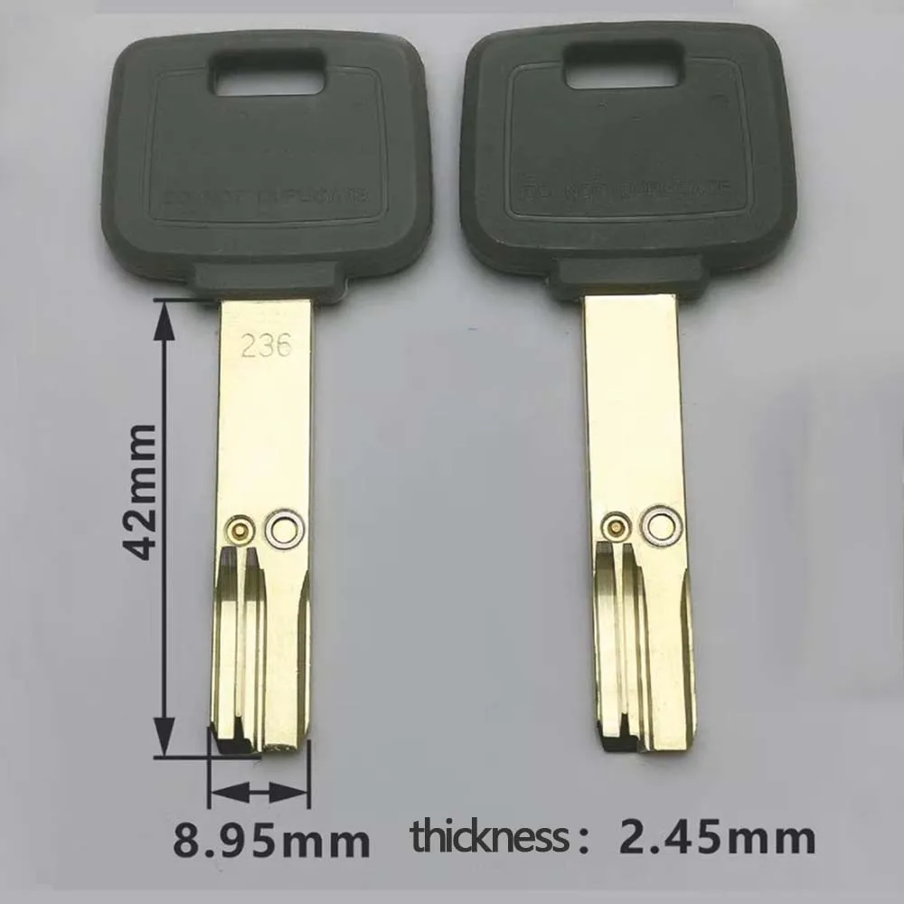 206 208 236 RS6 Israel Key Embryo Suspended Bead Key Blanks Extra Classe Dimple Replacement 5PCS