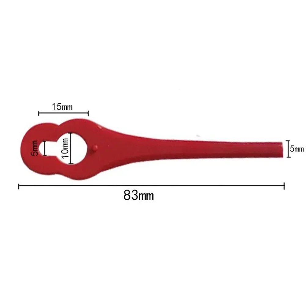 Lawn Mower Trimmer Blade Grass Trimmer Blade 40pcs Lawn Mower Plastic Blades Cordless For IAN 311046 For PRTA 20-LiA1 LIDL Garden Grass Trimmer Brush Cutter Parts