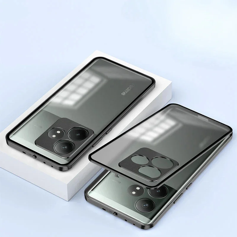 Aluminium Alloy Metal Frame Shockproof Clear Back Case