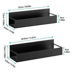 Magnetic Multipurpose Storage Shelf for Kitchen and Home Organization (2pcs)