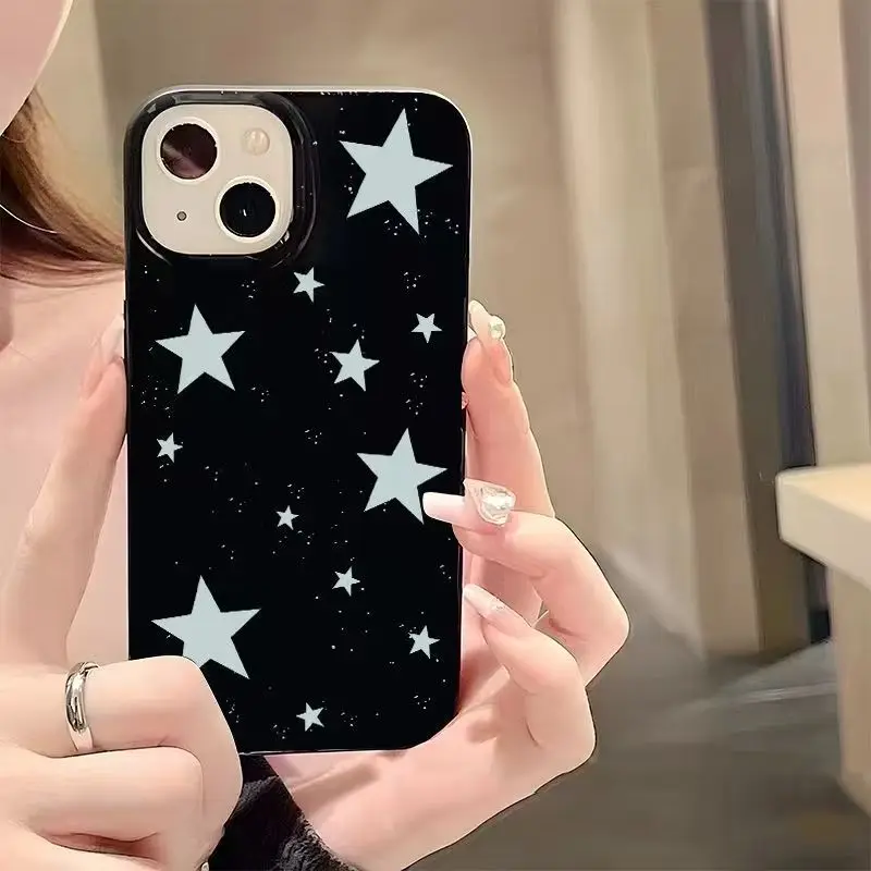 ตัวเลือกสินค้า เคสโทรศัพท์ลายดาวเกาหลีแบบเต็มจอ สไตล์อินเทรนด์ สำหรับ iPhone 17 16 15 14 13 12 11 Pro Max รุ่น Y2K