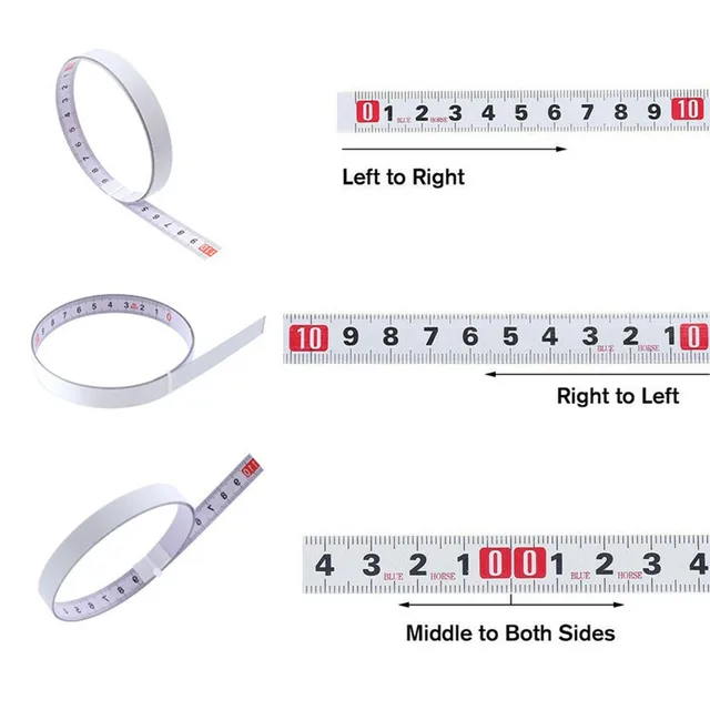 Uxcell Adhesive Backed Measuring Tape - 40 Inch Peel And Stick Ruler, 2pcs For Workbench & Crafting
