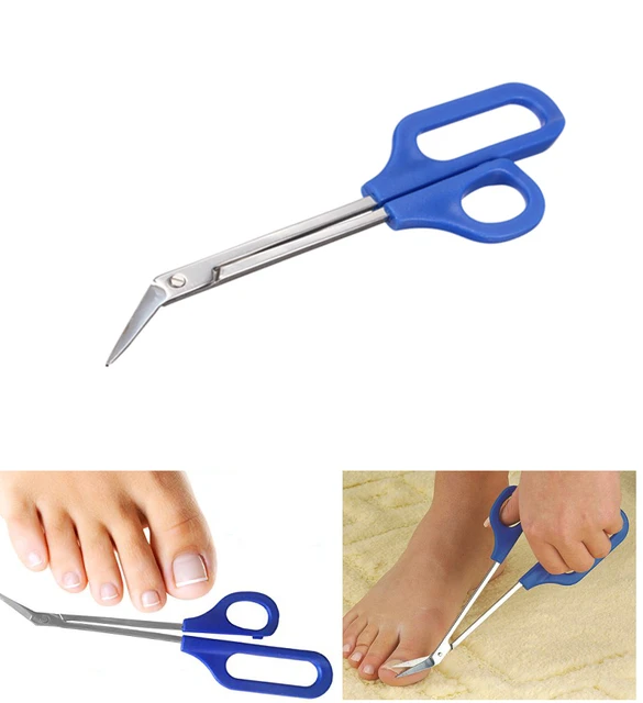 20cm(7.87'') Long Reach Easy Grip Toe Nail Toenail Scissor Trimmer for  disabled Cutter Clipper Manicure Pedicure Trim Chiropody - AliExpress