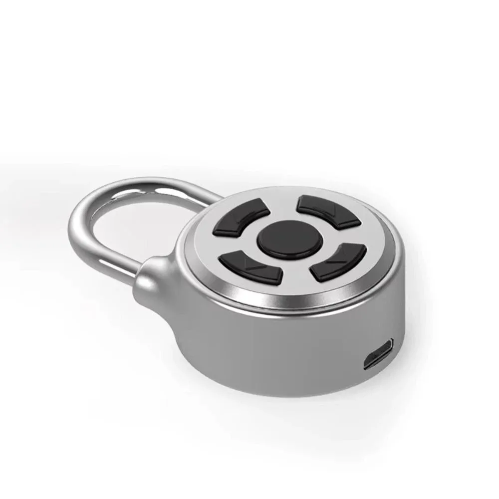 38mm Size Bluetooth Padlock Password Protection APP Control Smart Password Lock Rechargeable Battery Unlock Record
