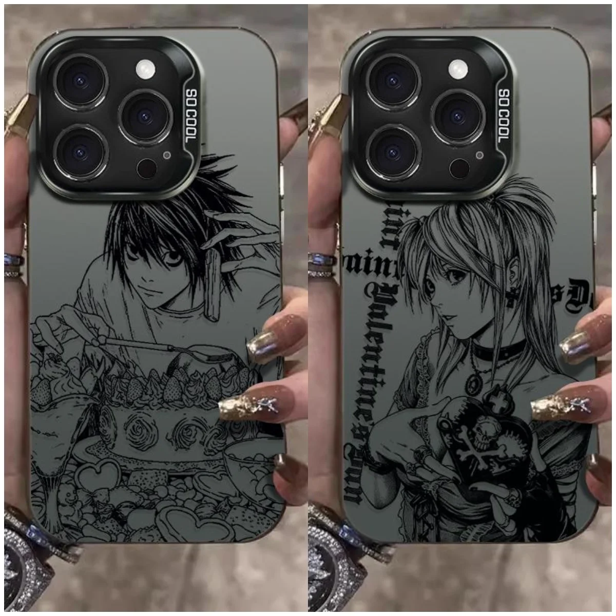 Matte Anti-Fall Anime Death Note Phone Case