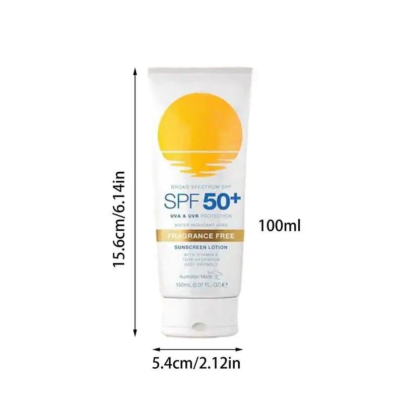 UV Protector Lotion 100ml Sunscreen For Face UV Lotion For Face SPF50 Sunscreen Moisturizer Water Resistant