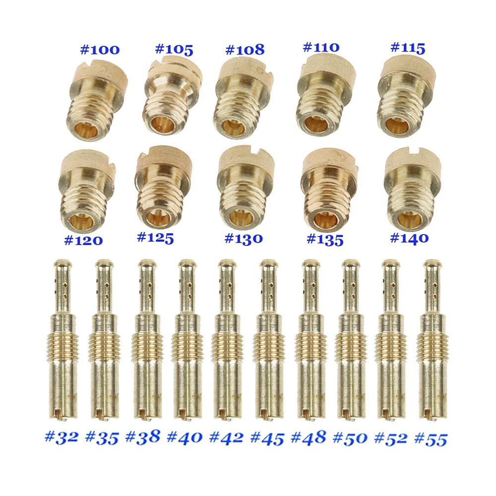 카브레타 메인 제트 키트 및 슬로우 파일럿 제트, PWK Keihin OKO CVK PWM NSR KSR PWM 오토바이 카브레타, 10 개
