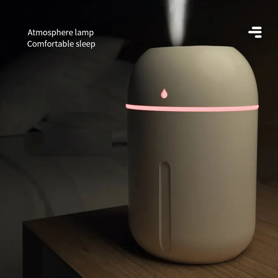 air humidifier 330ML Mini USB Portable Cool Mist Air Humidifier Essential Oil Aroma Diffuser With Led For Car Home Office