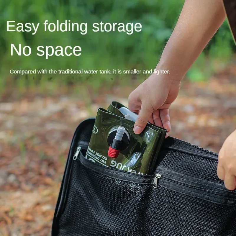 7.5L 접이식 물통 냉동 가능 휴대용 물통 스피곳 포함 무취 캠핑 하이킹용