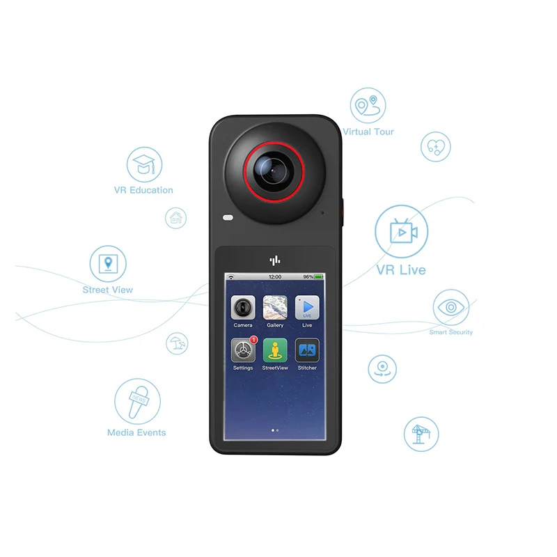 PilotPano-5.7K 360&deg; AI Camera Labpano Anti-shake Waterproof Live Cycling Street View Endurance Motion Panoramic Camera