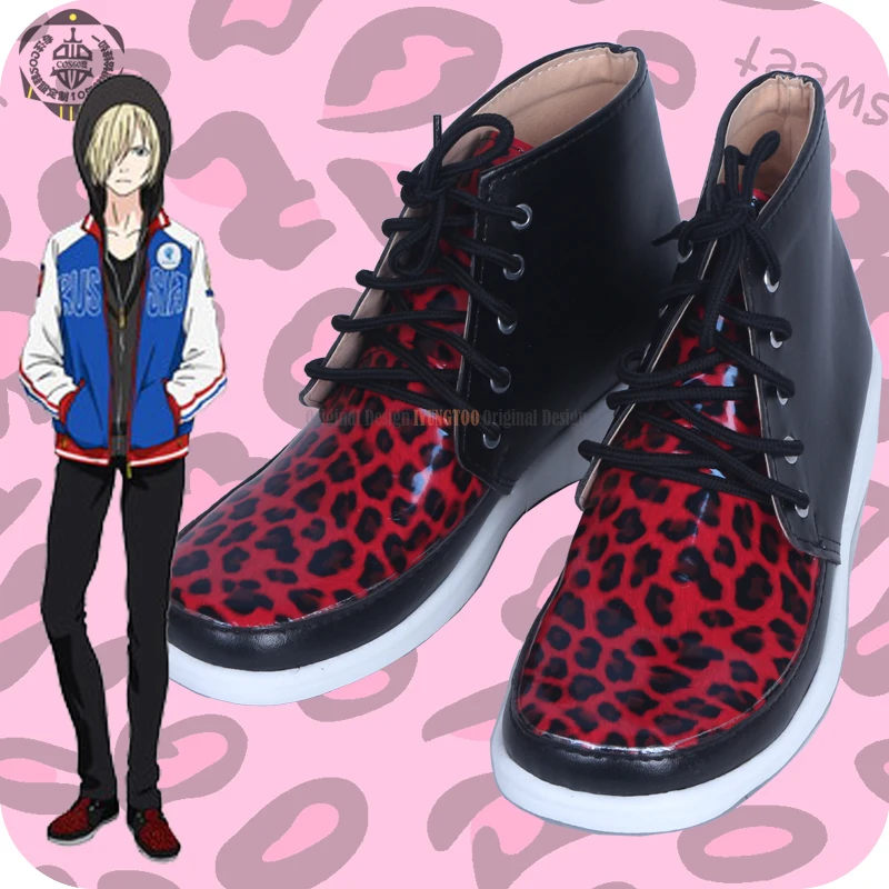 

YURI!!! on ICE Yuri Plisetsky Anime Characters Shoe Cosplay Shoes Boots Party Costume Prop