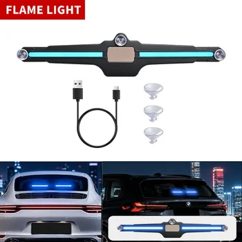 Luce di Segnalazione LED per Auto, Luce Blu Stroboscopica di Sicurezza Notturna, Attivazione Wireless a Vibrazione per Finestrino Posteriore, Lampada Decorativa Anti-Collisione