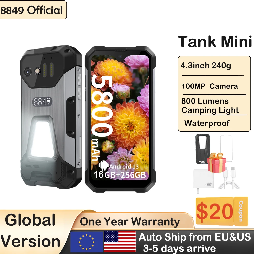 8849 Tank Mini Unihertz Rugged smartphones 4.3