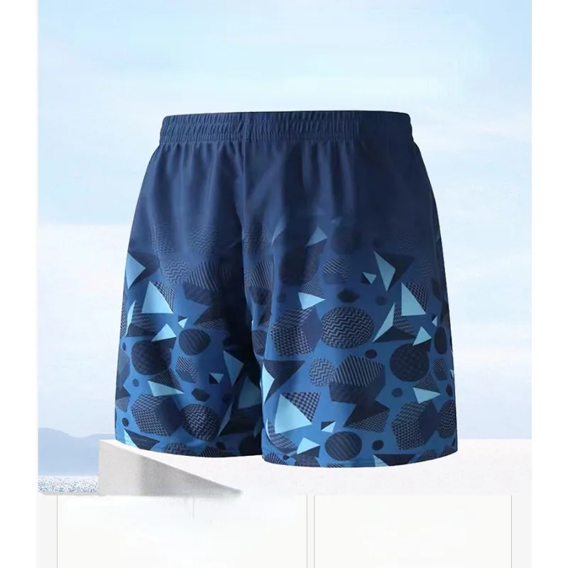 Swim trunks Swim shorts Men's Swimming Trunks Large Size Professional Double-layer Swimming Trunks Men's 5-point Anti-embarrassment