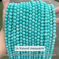 Natural Dark Red Garnet Stone Beads - Round Spacer, Various Sizes - 4mm approx 90pcs (5A Amazonite)