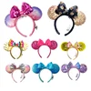 Disney Halloween Mickey Mouse Headband Shanghai Disney Cartoon Pumpkin Headband Cosplay Plush Adult/Kids Headband