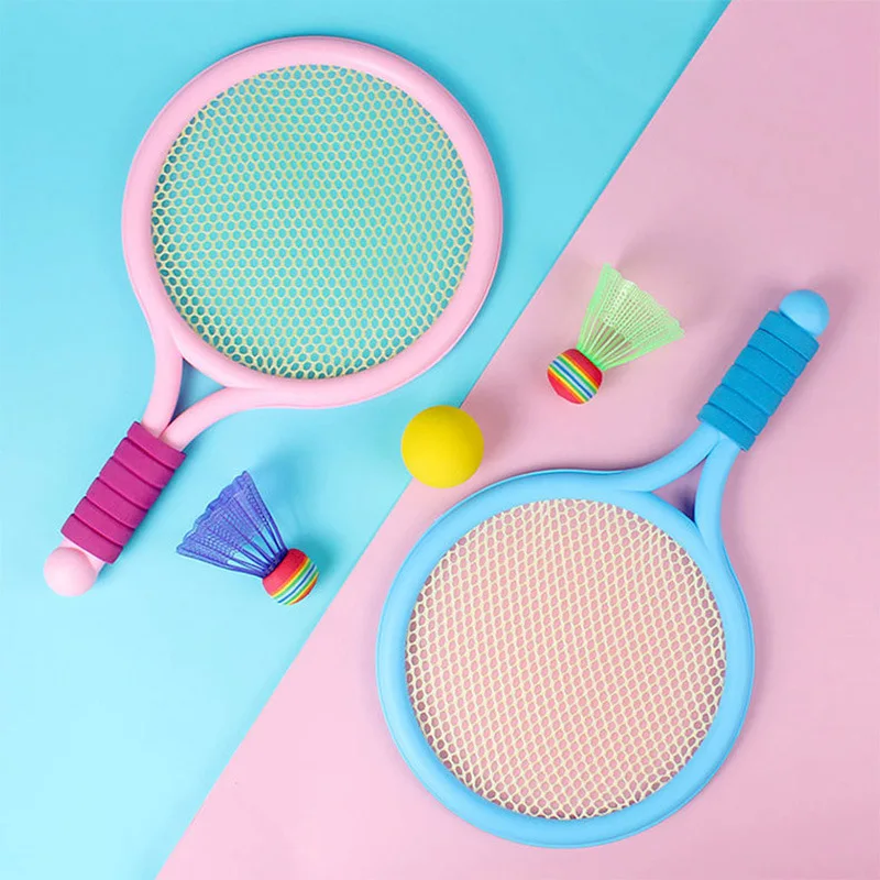 Badminton Racket Indoor And Outdoor Leisure Sports Tennis Racket Set Interactive Game Activity Toy Educational Toy Birthday Gift 3