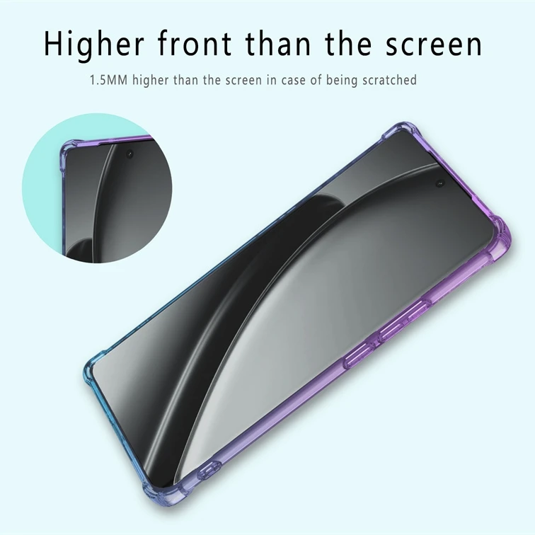 Four-Corners Shockproof Gradient TPU Protective Phone Case