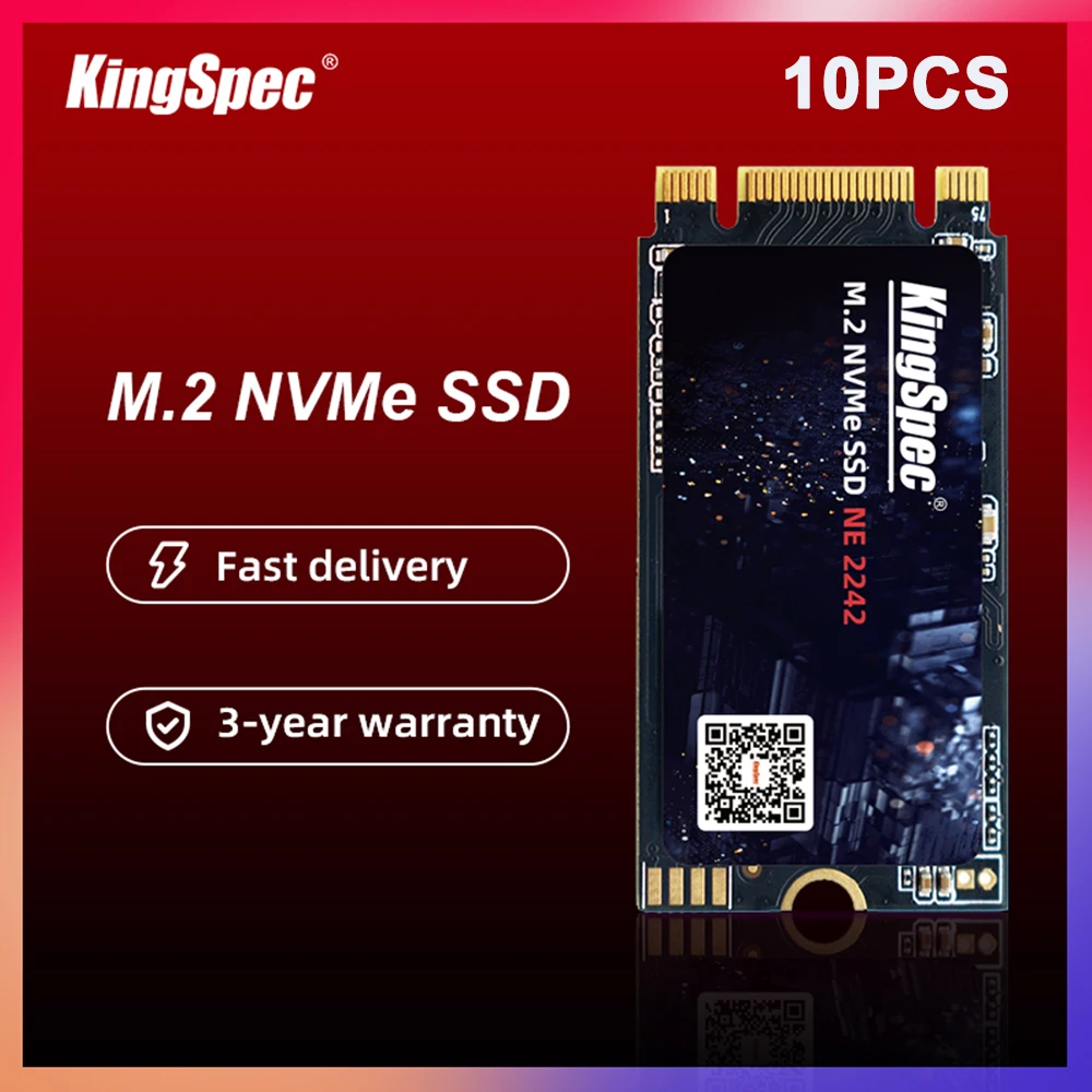 Kingspec 10 Pz M.2 2242 Ssd 128Gb 256Gb 512Gb 1Tb Ssd Disco Rigido M2 Ssd M.2 Nvme Pcie Ssd Disco Rigido Interno Per Laptop Desktop
