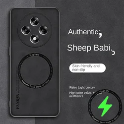 Magnetic Wireless Charging Protective Case for RENO 12F 5G (Black)