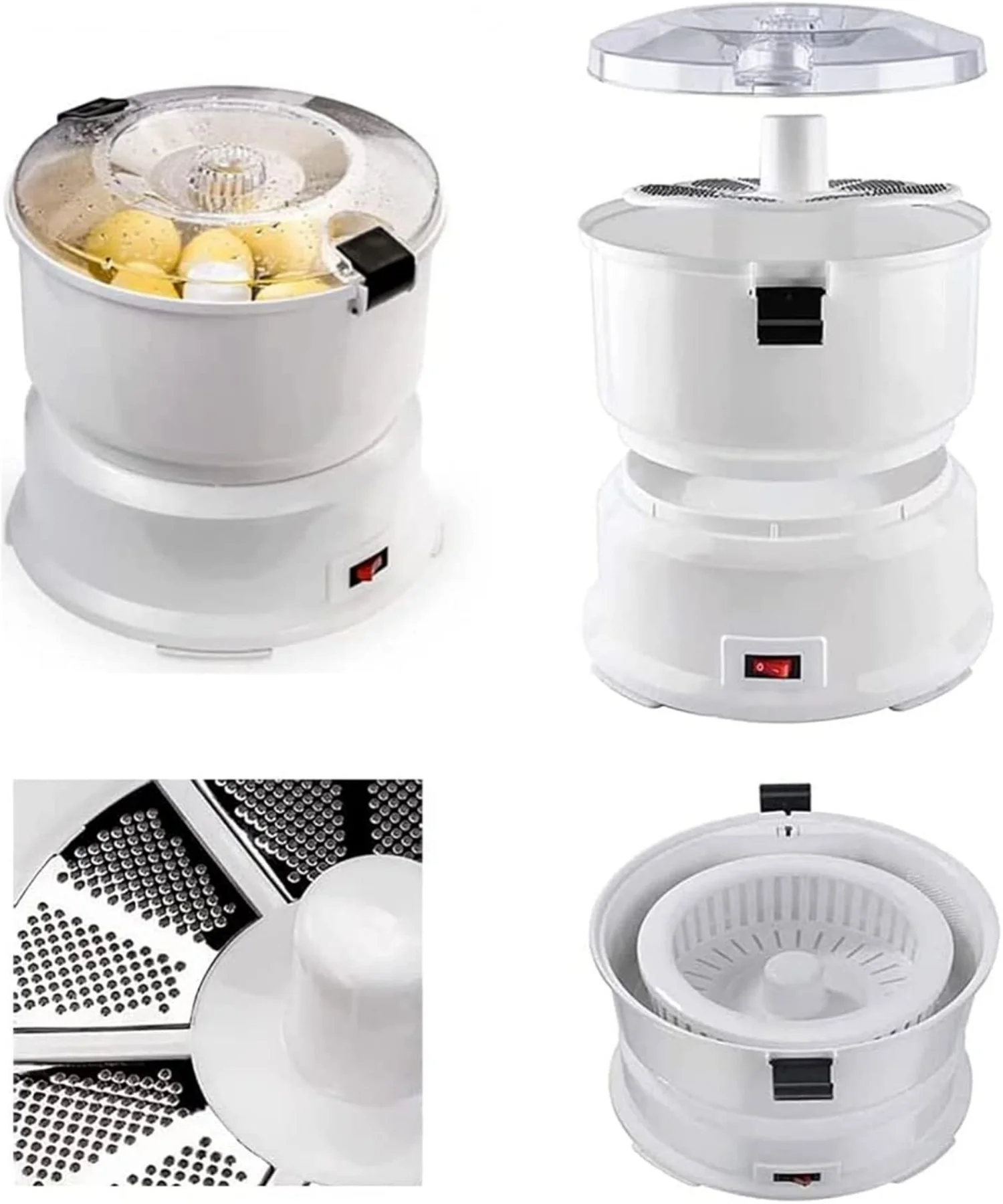 Automatic Rotating Fruit and Vegetable Peeler Electric Potato Peeler Vegetable Dehydrator Suitable for Home Kitchen Restaurant 5