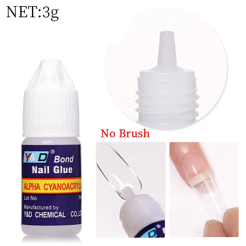 1/5/10pcs Super Strong Nail Bond Glue Acrylic Tips & Rhinestone Professional Nail Glue 2g/3g/7g/10g Fast Dry Long Lasting Glue 4