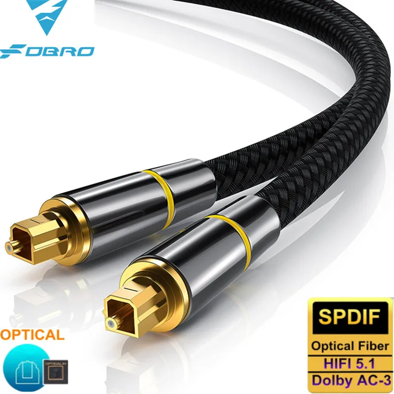 Cavo Audio Ottico Fdbro Cavo In Fibra Ottica Quadrato Digitale Cavo Coassiale Toslink Spdif Per Lettore Di Amplificatori Cavo Soundbar Ps5