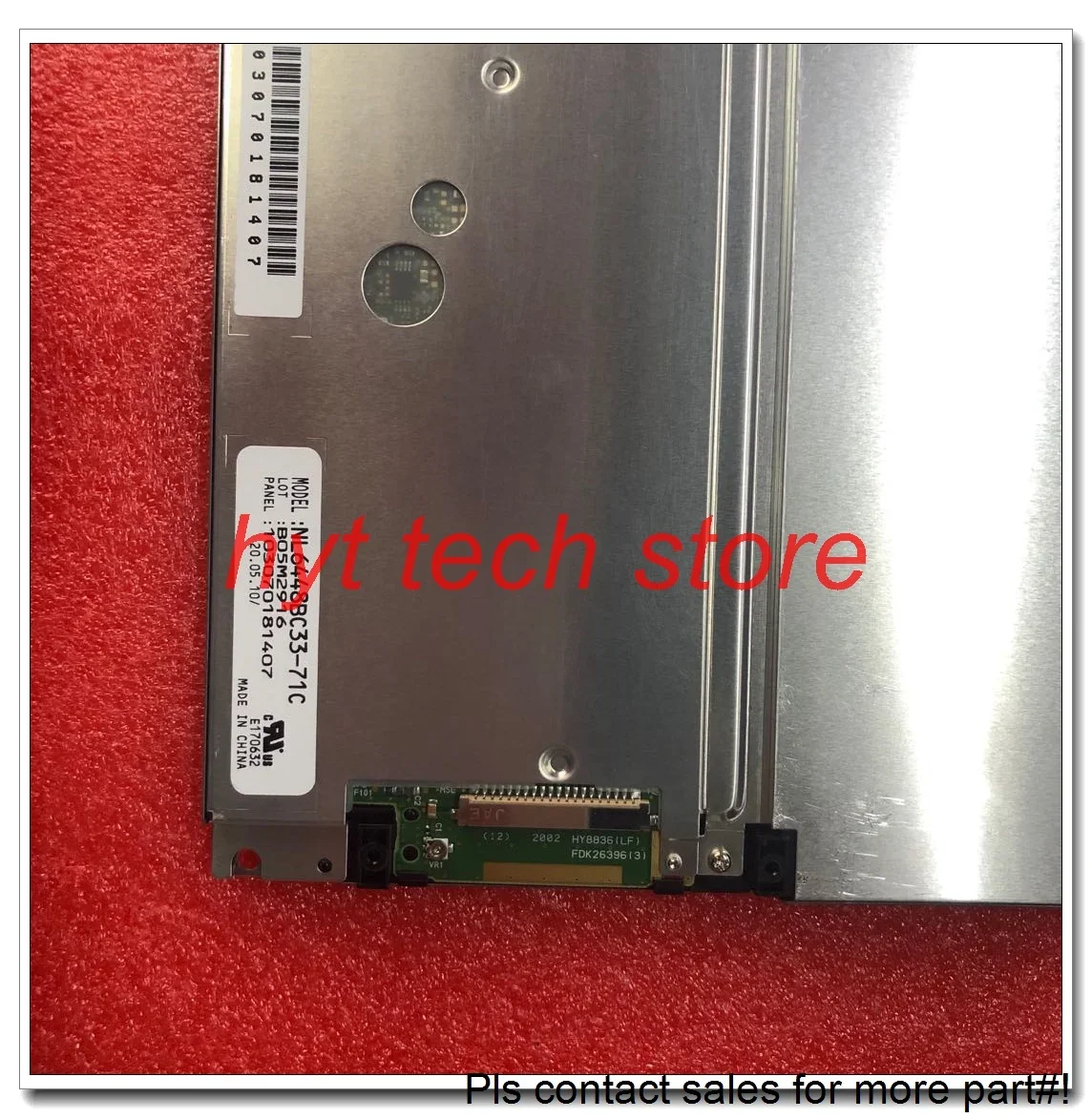 NLT 10.4인치 LCD 패널 NL6448BC33-71C 또는 NL6448BC33-71F 640*480, 원본 및 A+ 등급 재고 있음