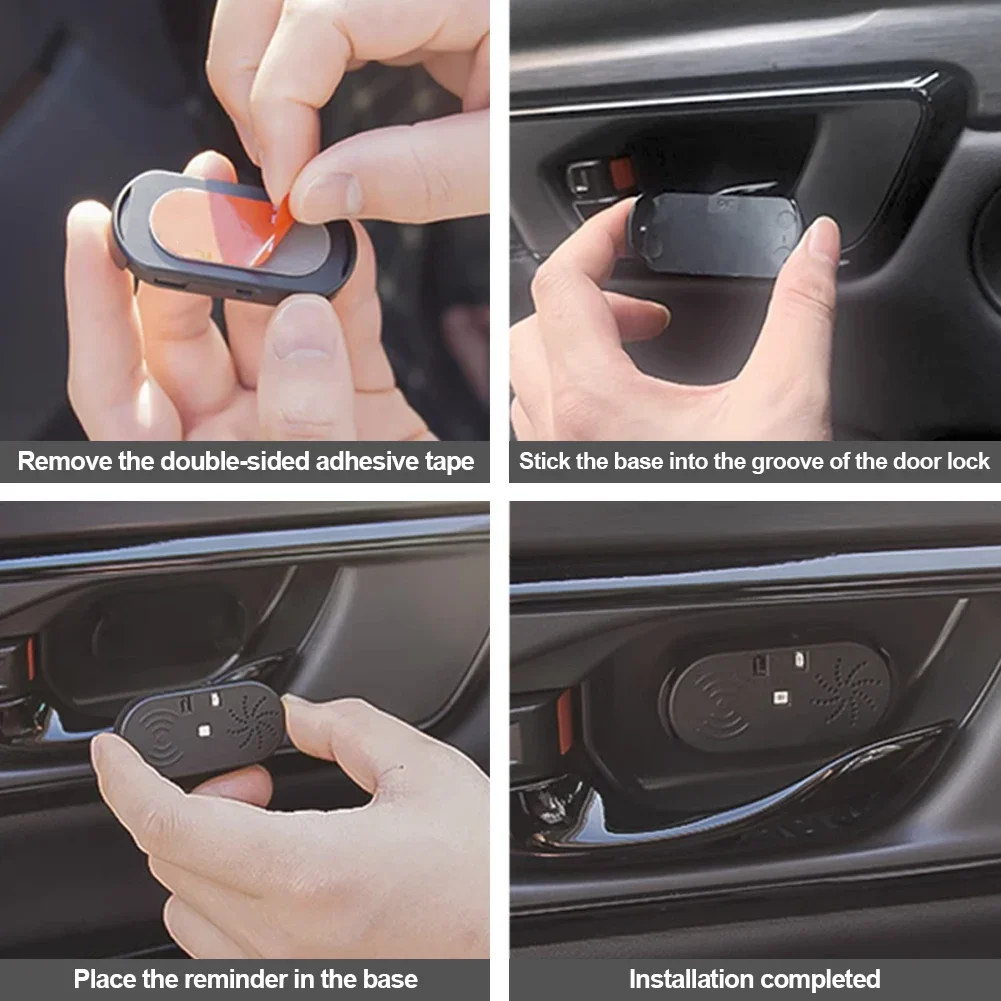 Smart Car Door Opening Sensor Alarm Anti-Collision Device Voice Notifications With High Sensitivity Car Door Opening Sensor
