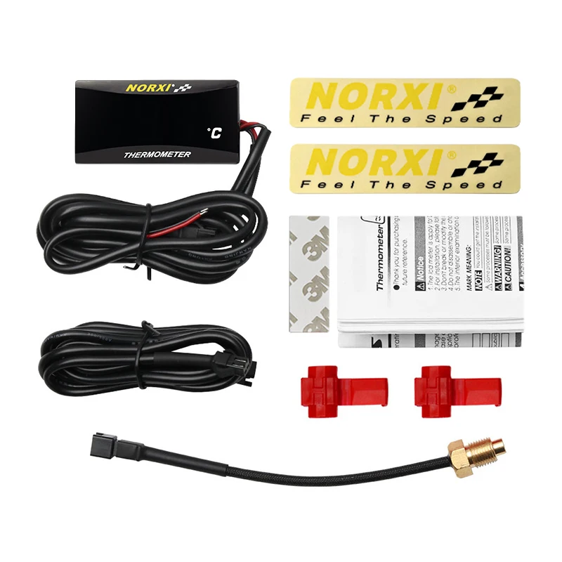 koso motorcycles thermometer norxi mini square digital instrument humidity for nmax125 motorcycle temperature infiers